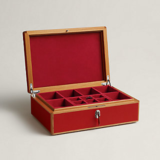 Amalthee Oxer watch and cufflink box, large model | Hermès Canada